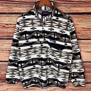 Patagonia Synchilla Snap-T Pullover Shepherd Knit Birch White Fleece